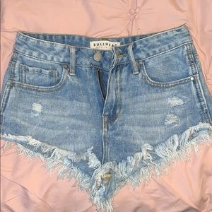 High Rise Demin Shorts